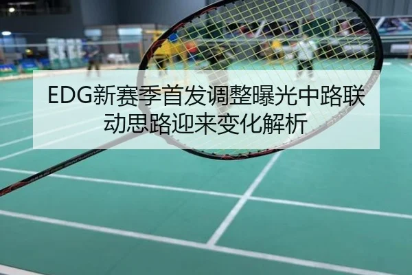 EDG新赛季首发调整曝光中路联动思路迎来变化解析